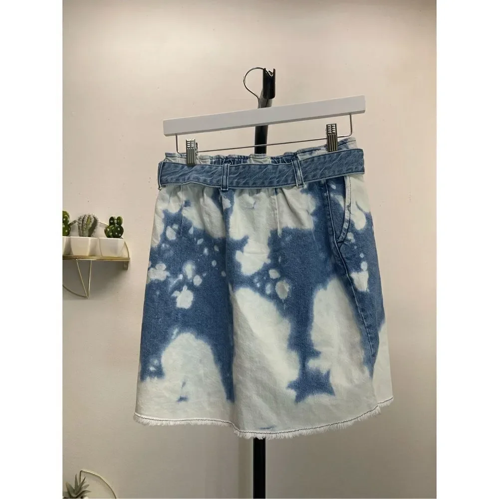 OU - BDG Polly Bleached Denim Mini Skirt